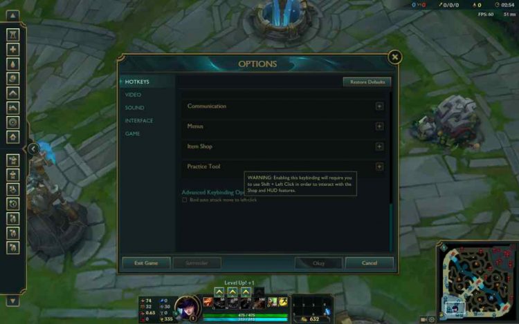 How to Bind Attack Move to Left Click? - LeagueFeed